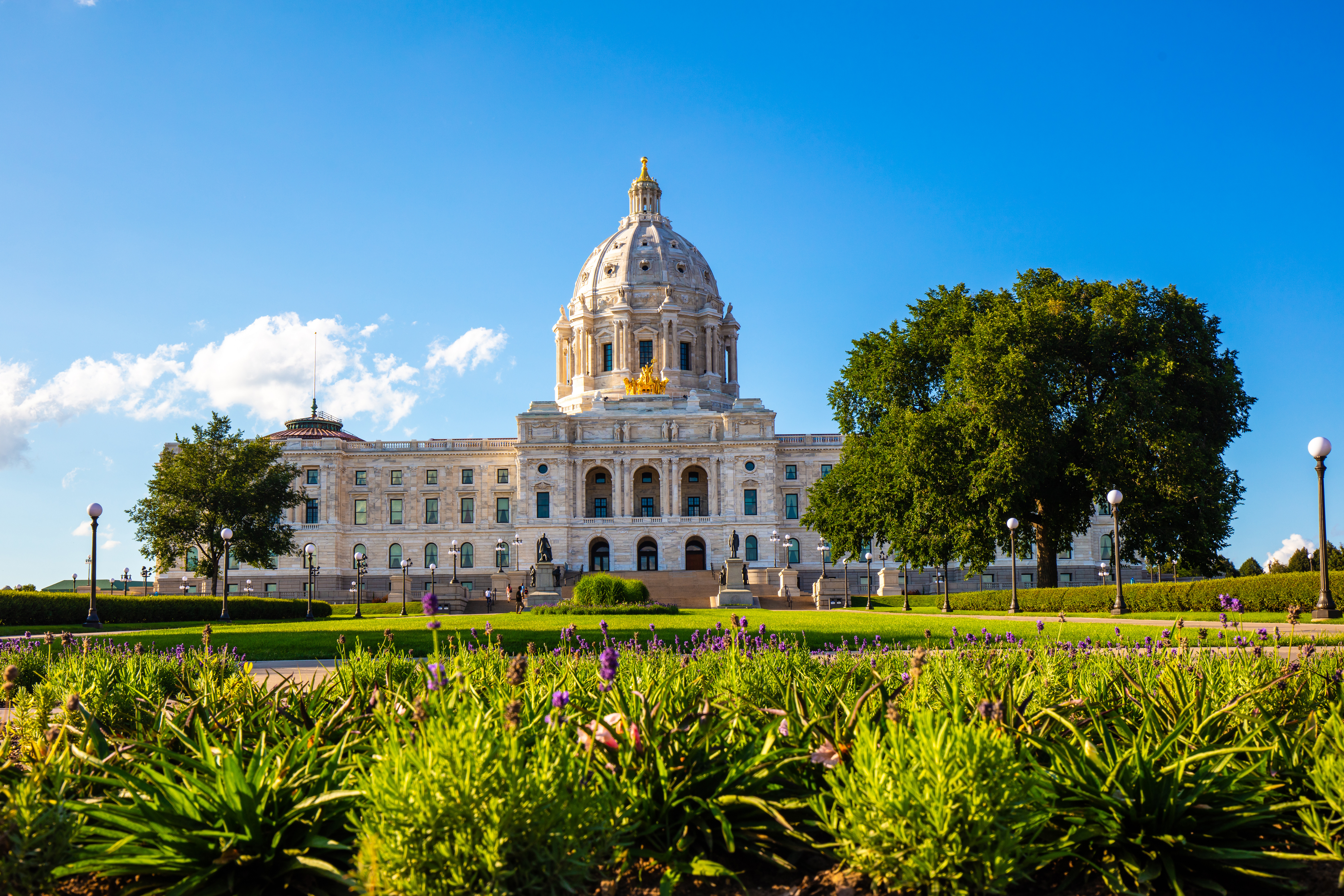 Minnesota Capitol in spring